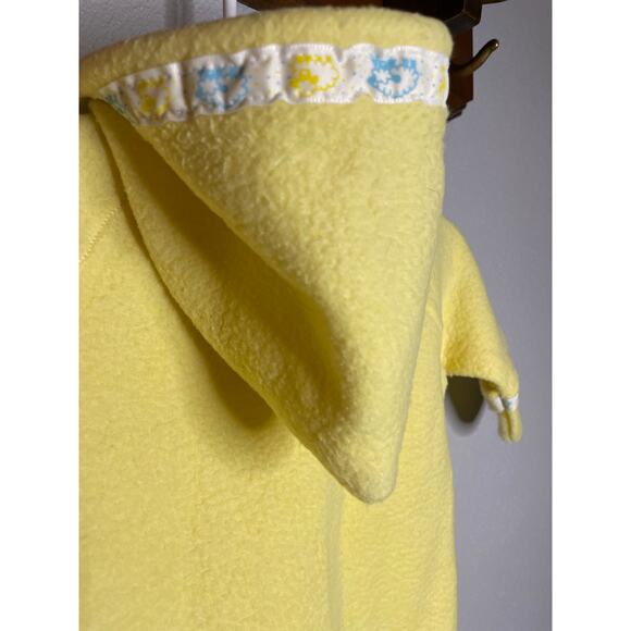 Vintage Yellow Triboro Baby Pram Winter Zipper Snowsuit 0-3 months - Picture 8 of 8